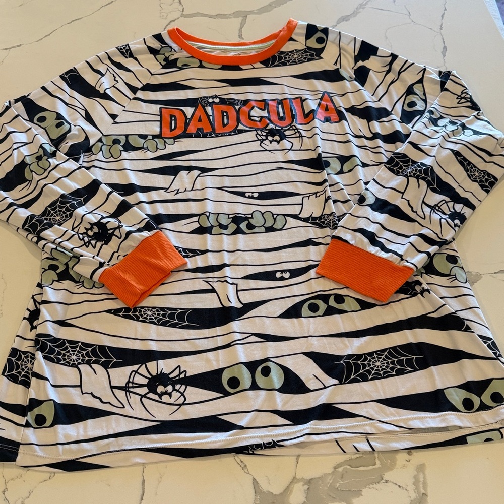 Dadcula Halloween Women's Top - Black and Orange